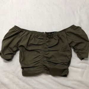 Cotton On: Off the Shoulder Crop Top